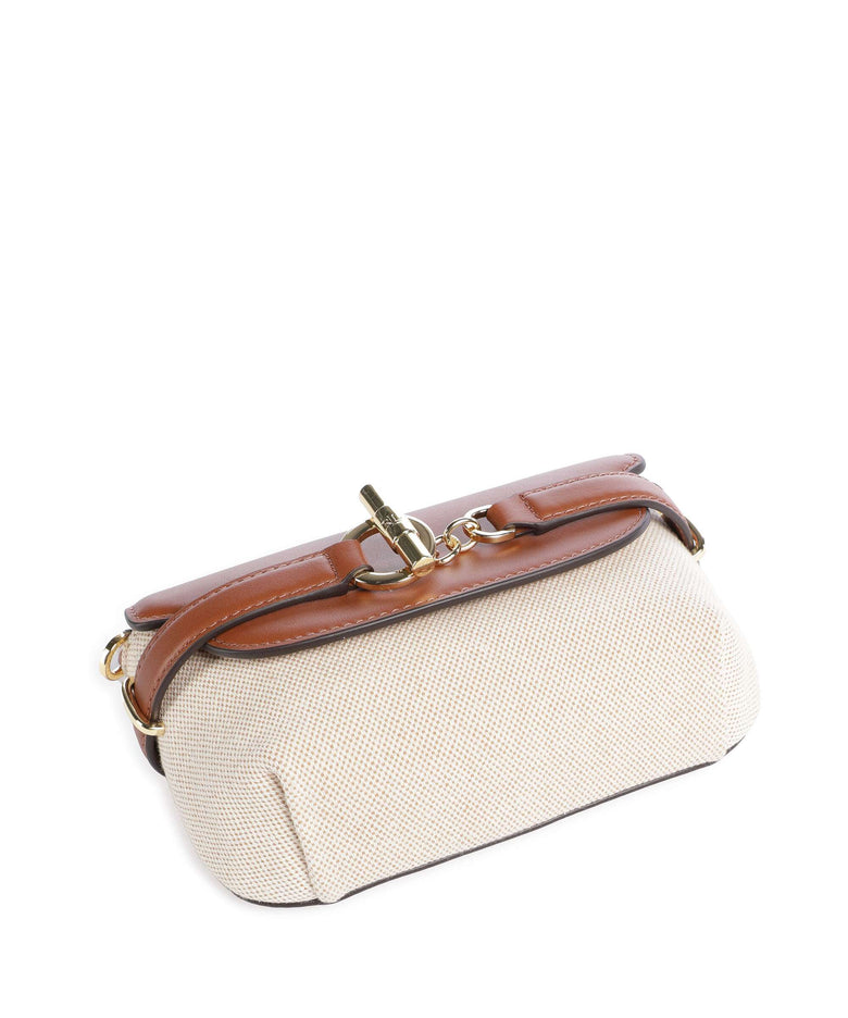 Lauren Ralph Lauren Blaike Small Crossbody bag natural/buff canvas/lauren tan