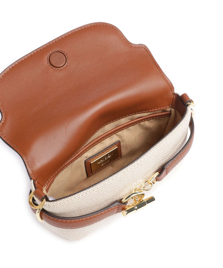 Lauren Ralph Lauren Blaike Small Crossbody bag natural/buff canvas/lauren tan