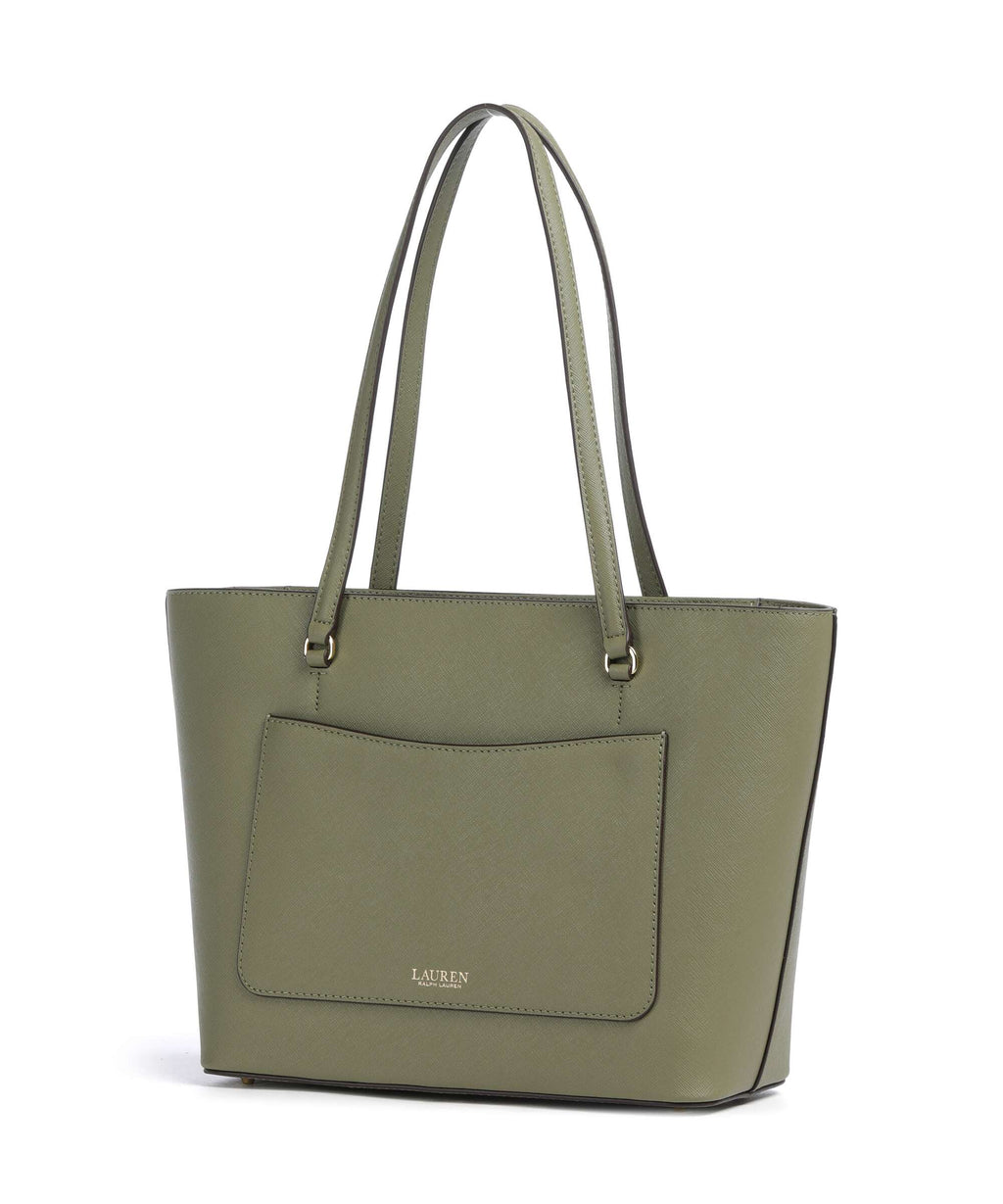 Lauren Ralph Lauren Karly Medium Tote bag sage green