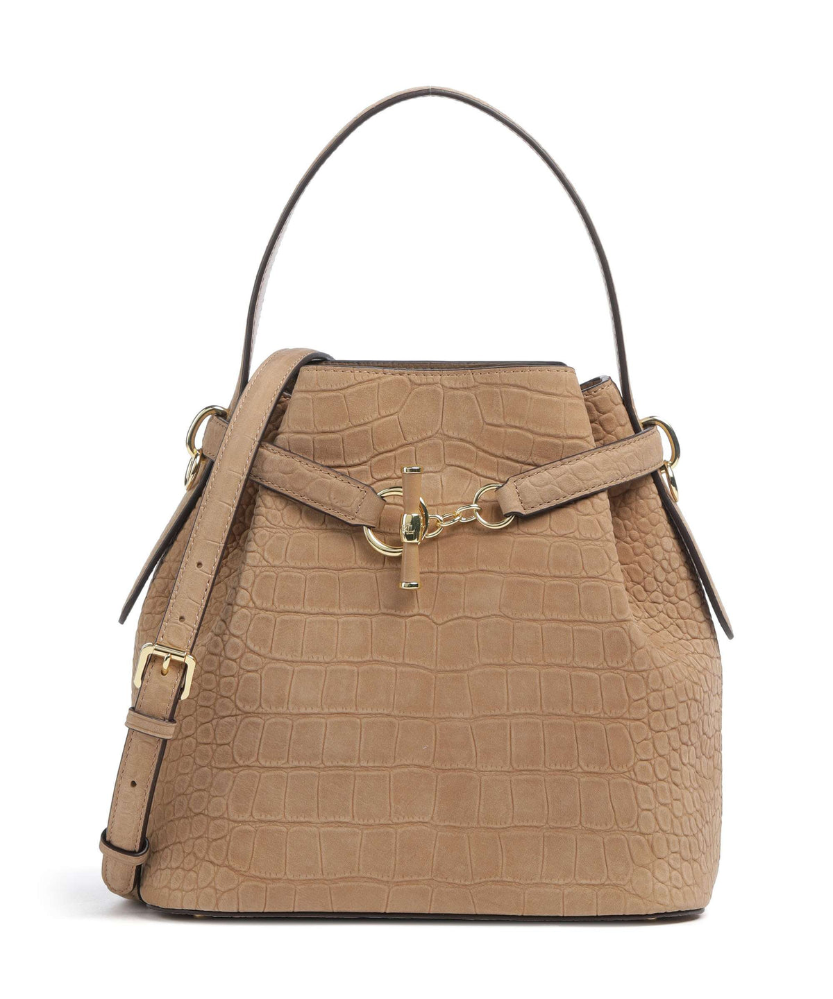 Lauren Ralph Lauren Blaike Medium Bucket bag camel