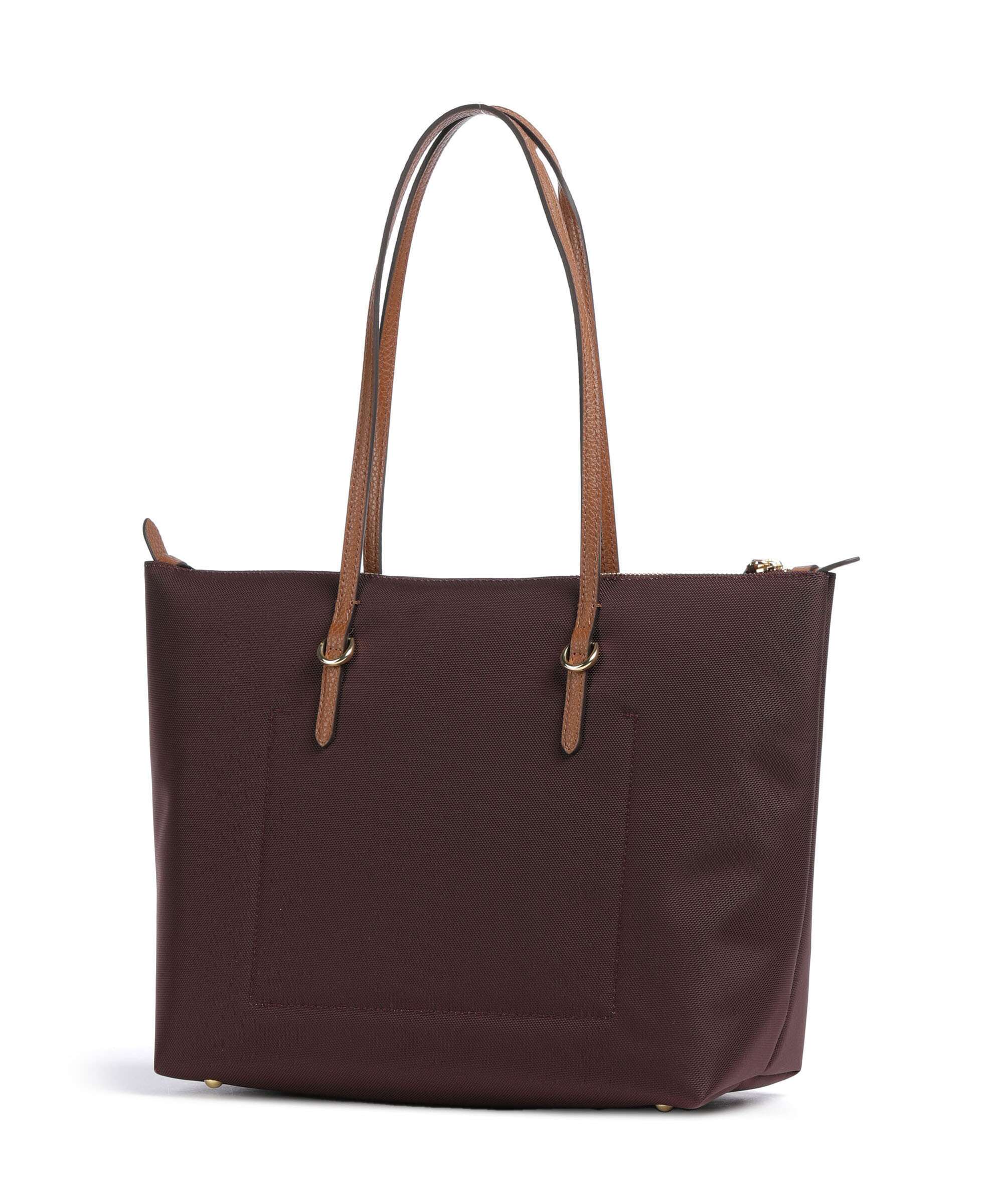 Lauren Ralph Lauren Keaton 26 Tote bag dark garnet/lauren tan
