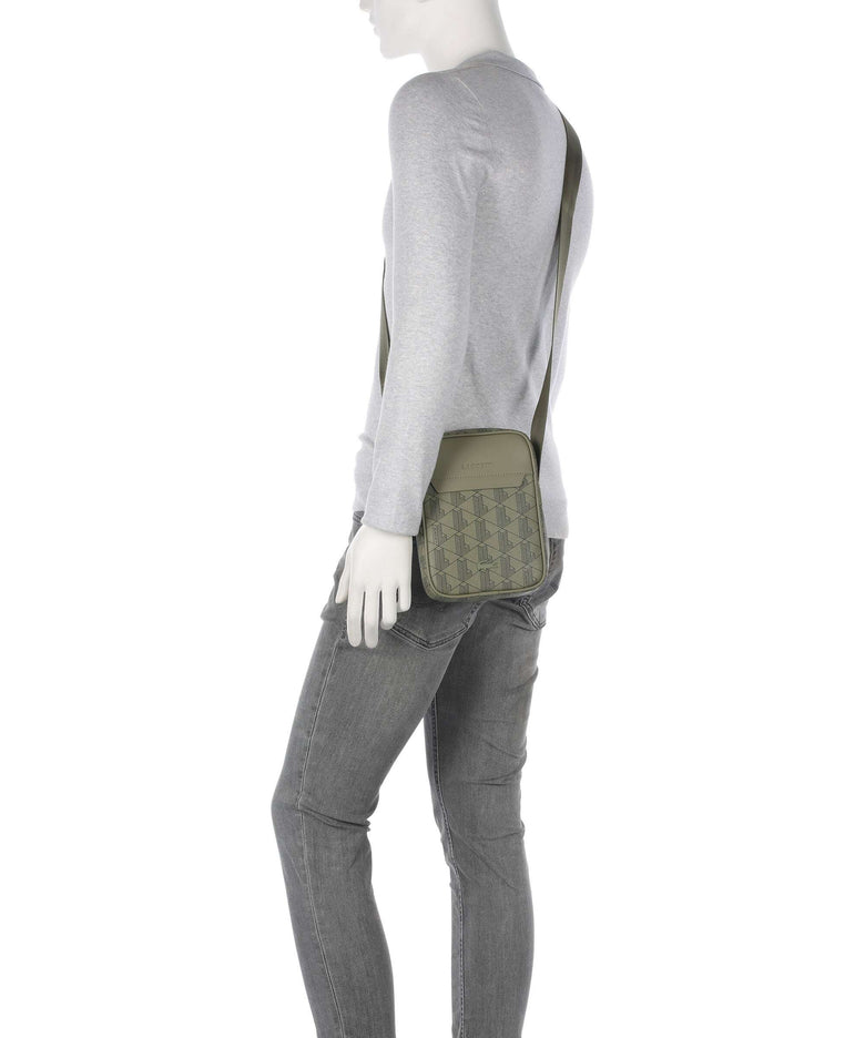 Lacoste The Blend Crossbody bag mono kaki/noir