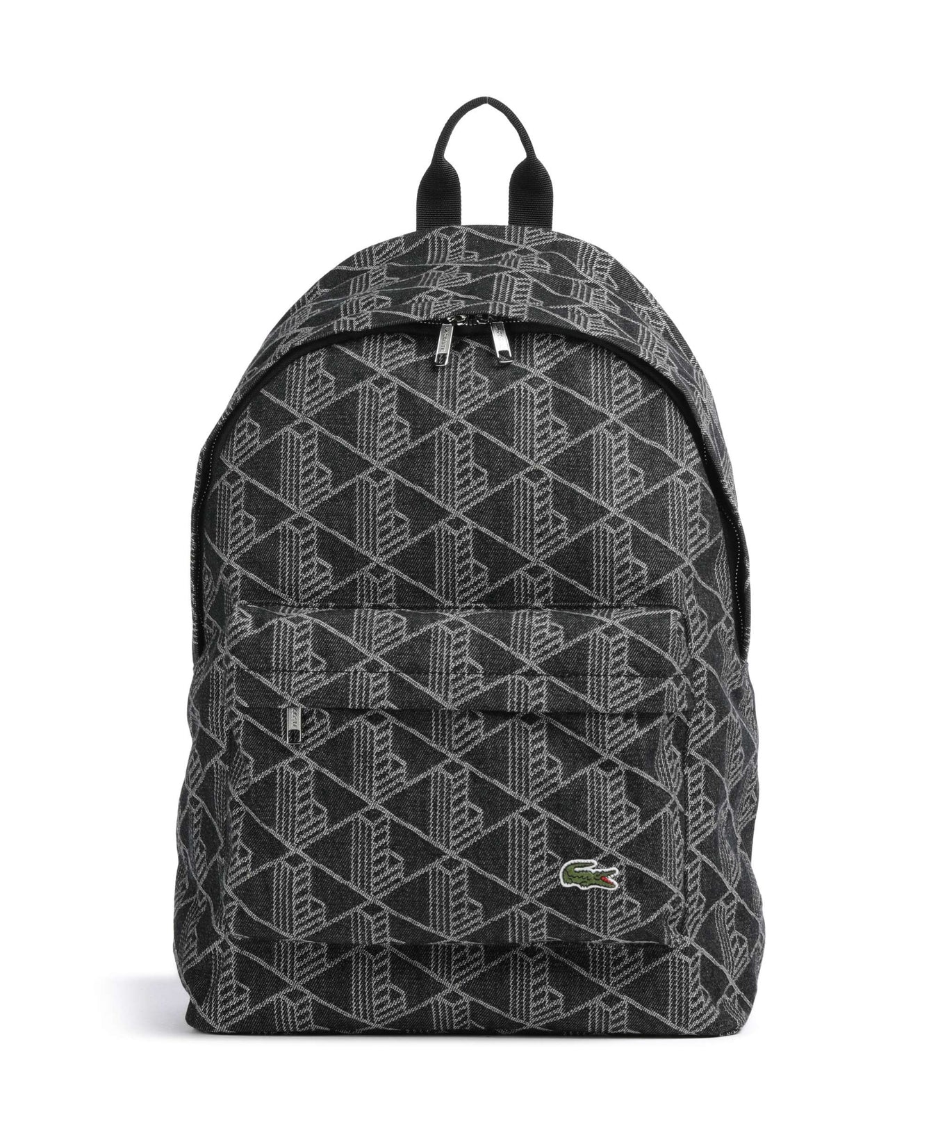 Lacoste Neocroc Backpack mono jacquard denim noir