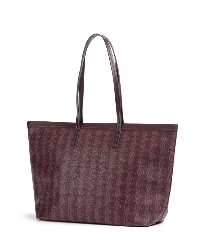 Lacoste Zely Tote bag mono winetasting damson
