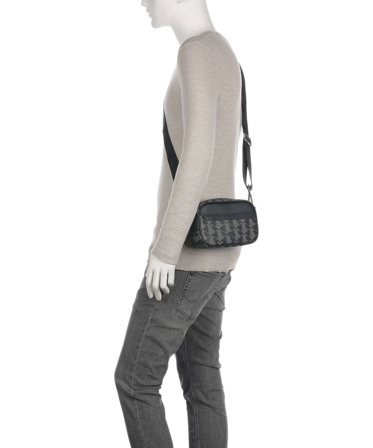 Lacoste The Blend Crossbody bag allover monogram/noir/gris