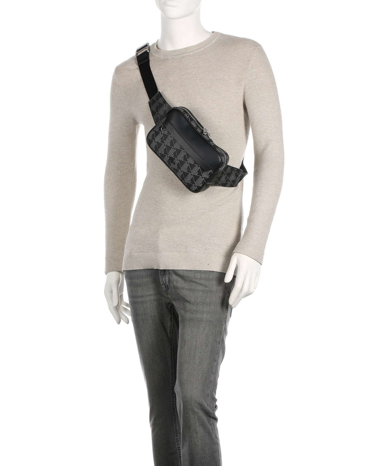 Lacoste The Blend Belt bag allover monogram/noir/gris