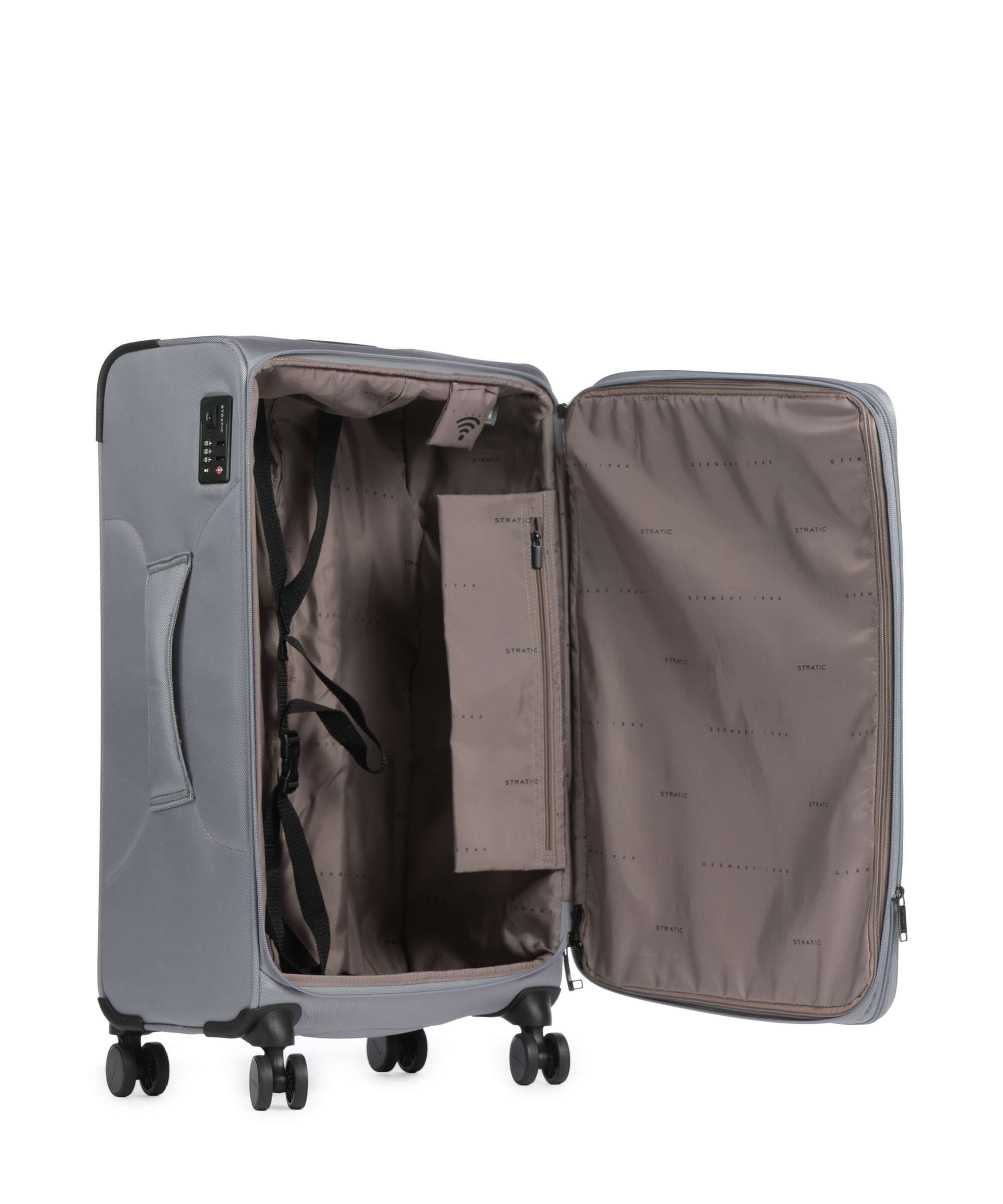 Stratic Bendigo Light Style Spinner (4 wheels) grey