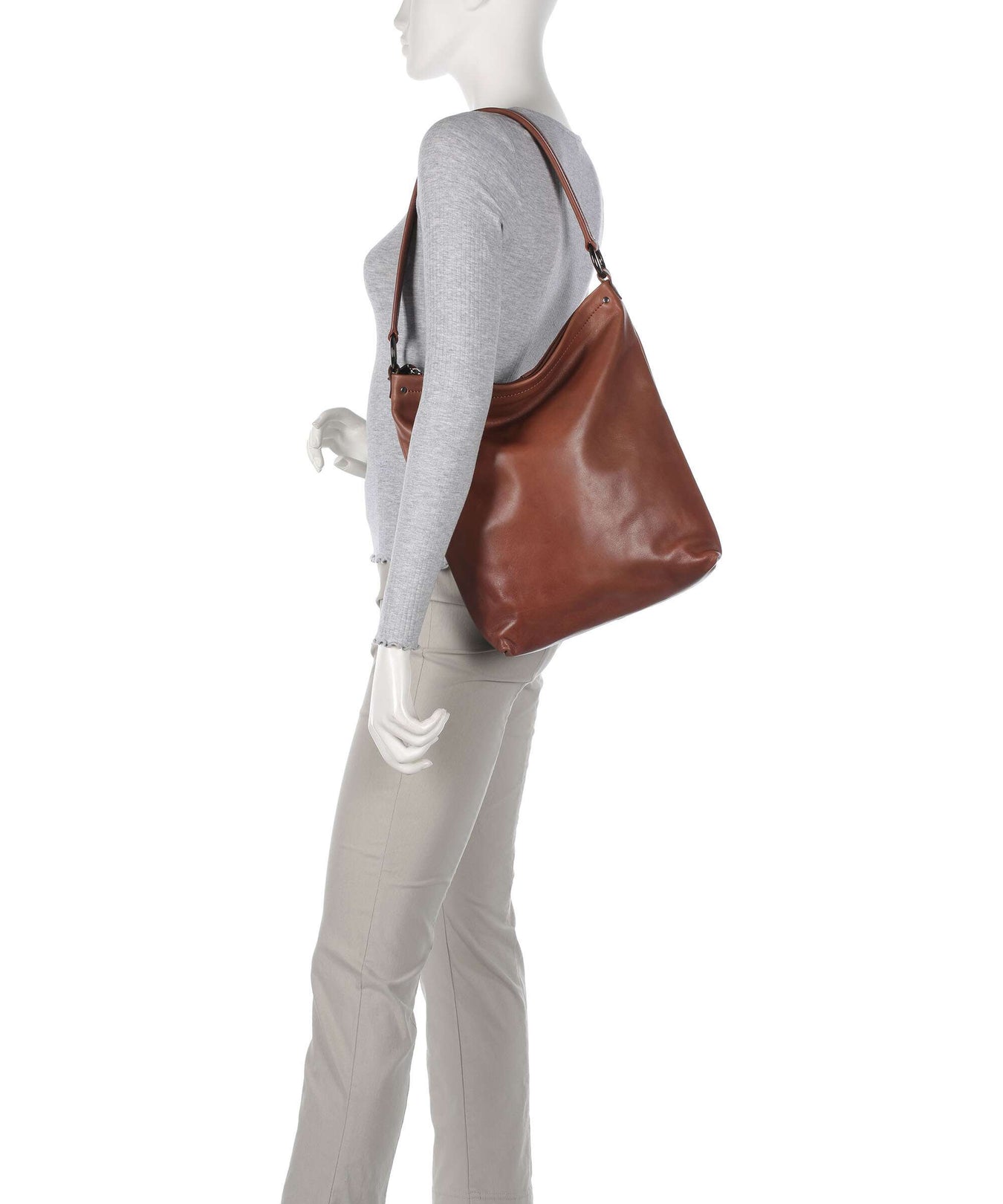 Harold's Caugio Hobo bag cognac