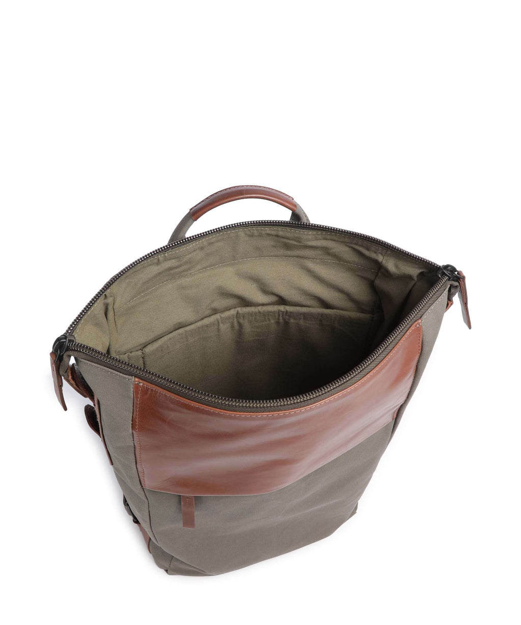 Harold's Wax Backpack khaki/braun