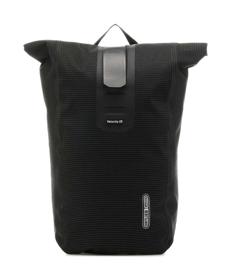 Ortlieb Velocity High-Vis 23 Rolltop backpack black reflective