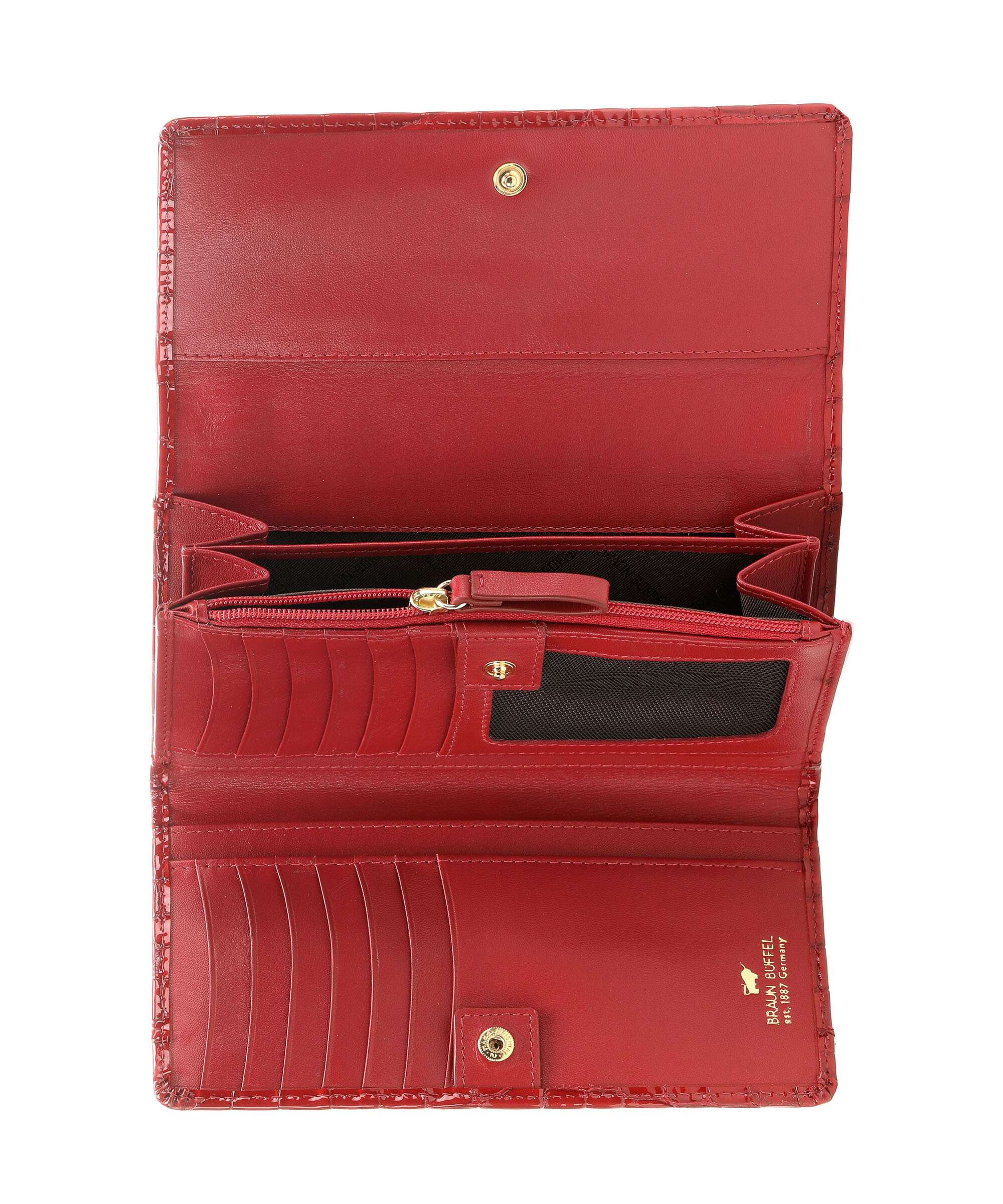 Braun Büffel Verona Wallet rot