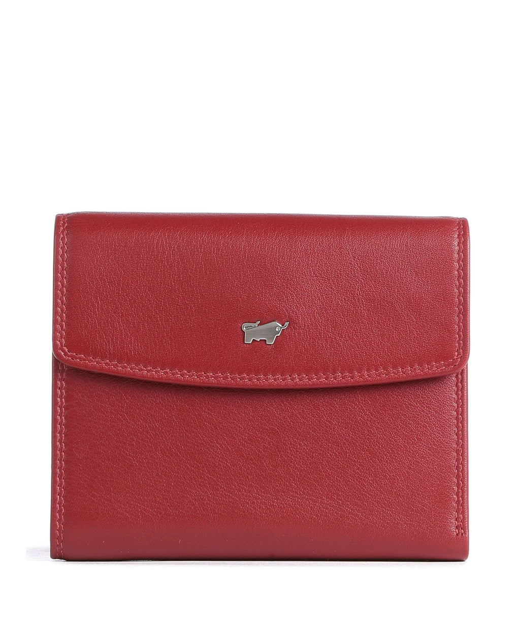Braun Büffel Golf Secure RFID Wallet rot