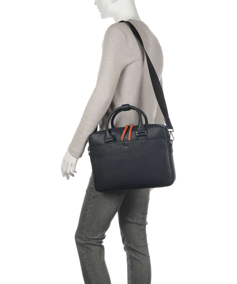 Braun Büffel Novara Briefcase navy