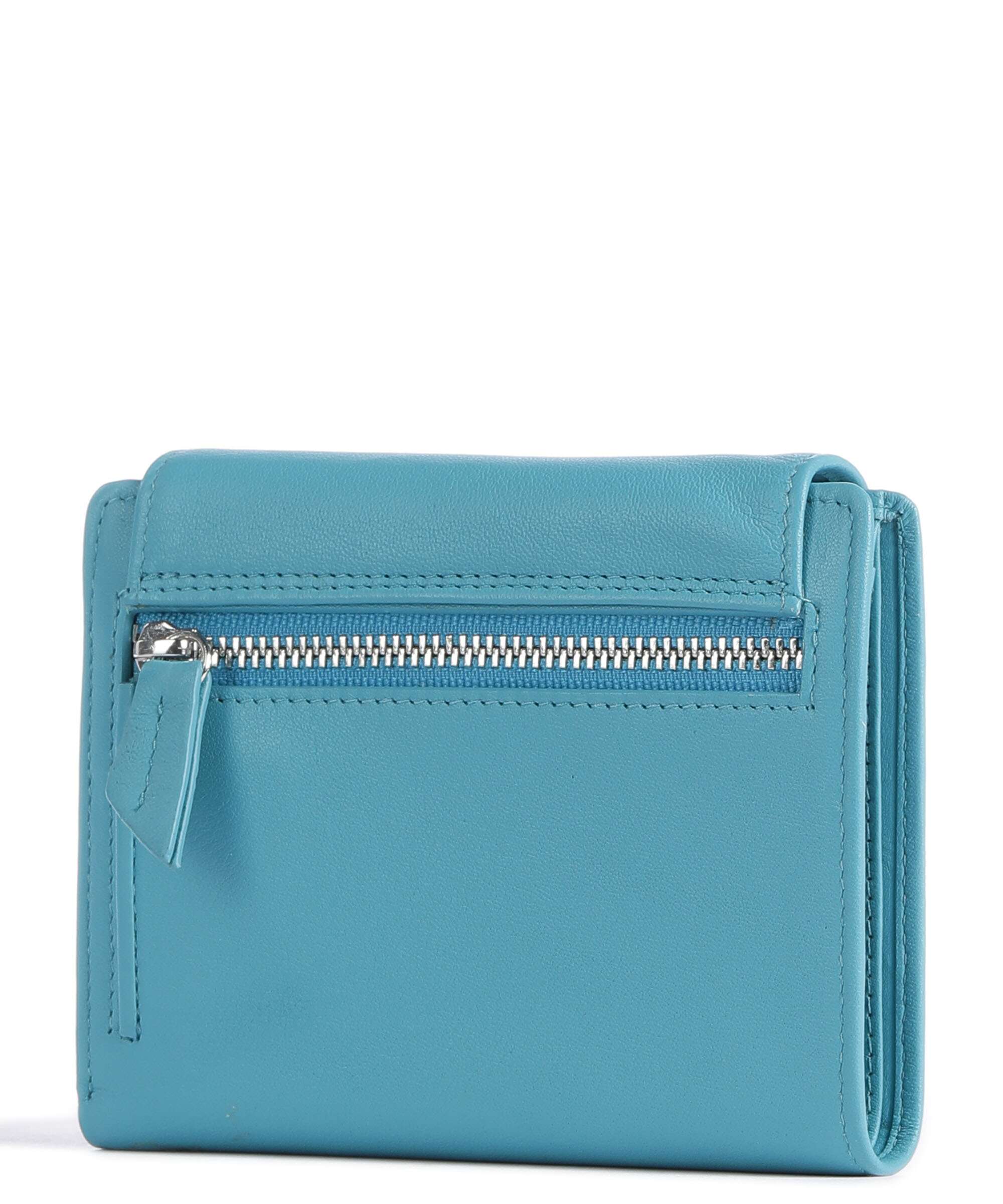 Braun Büffel Joy Wallet türkis