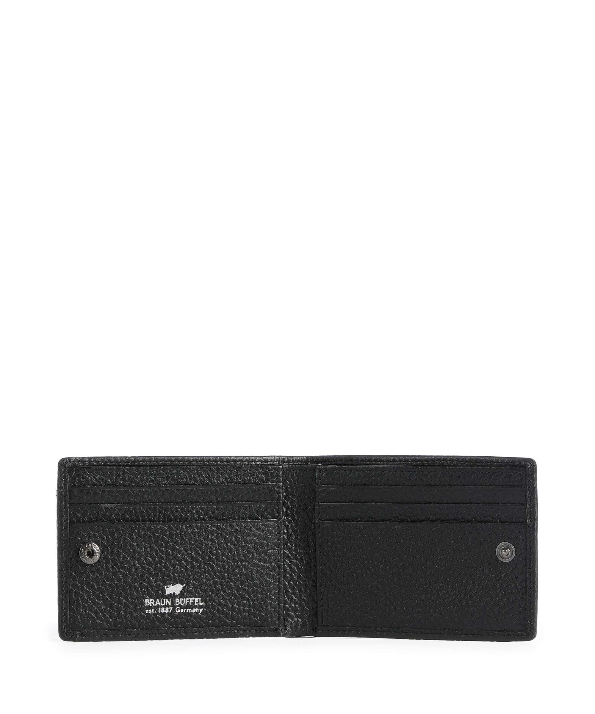 Braun Büffel Theo Wallet schwarz
