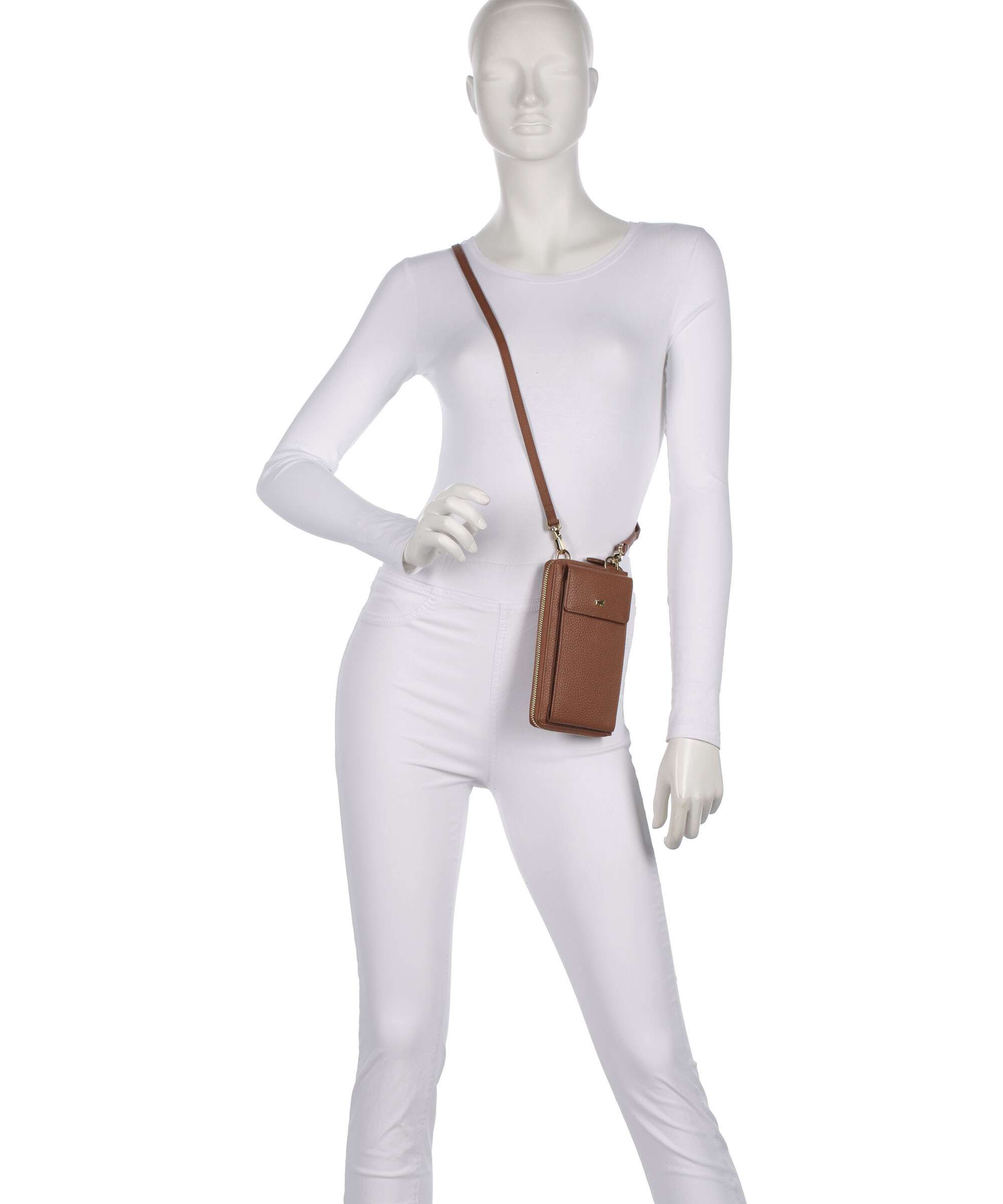 Braun Büffel Asti Phone bag saddle brown