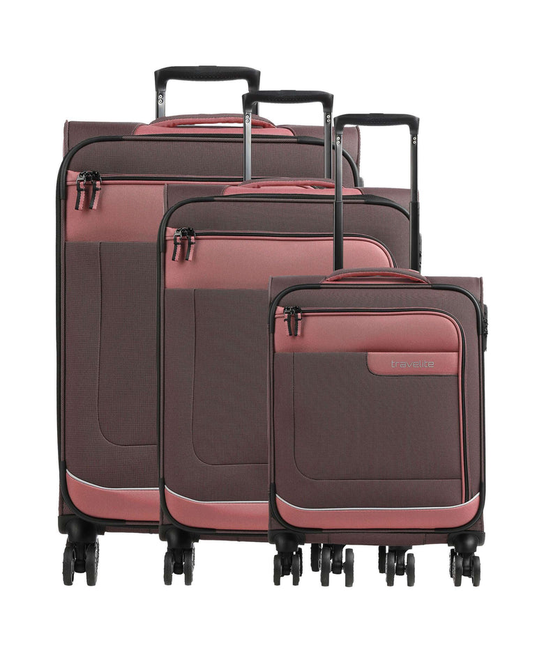 Travelite Viia Suitcase set (4 wheels) frühlingsrose