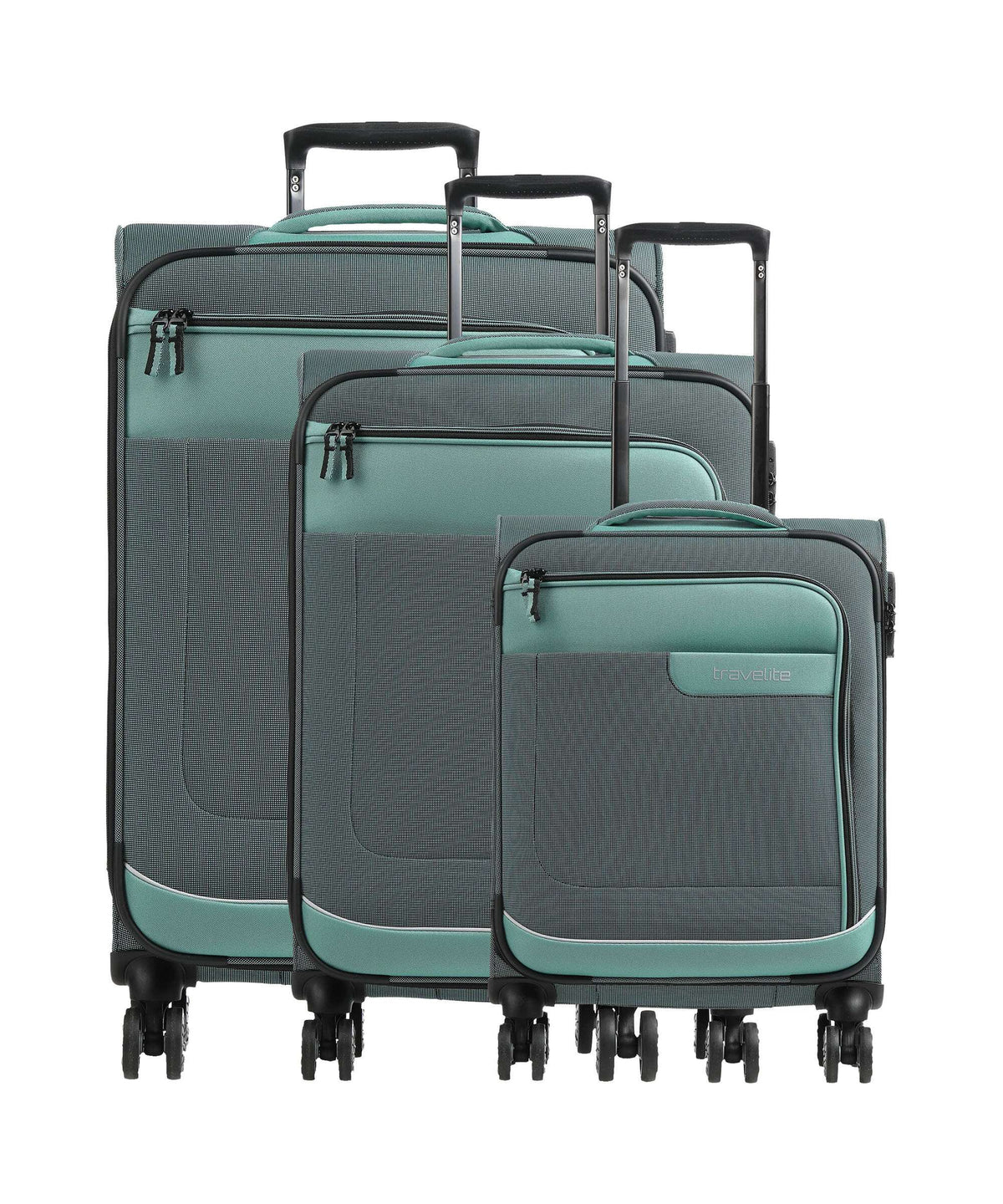 Travelite Viia Suitcase set (4 wheels) eukalyptus