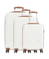 Travelite Bali Kofferset (4 wielen) weiss/cognac