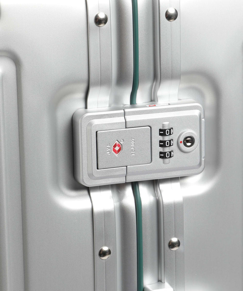 Travelite Next Spinner (4 wheels) silber/grün