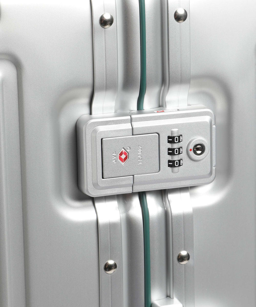 Travelite Next Spinner (4 wheels) silber/grün