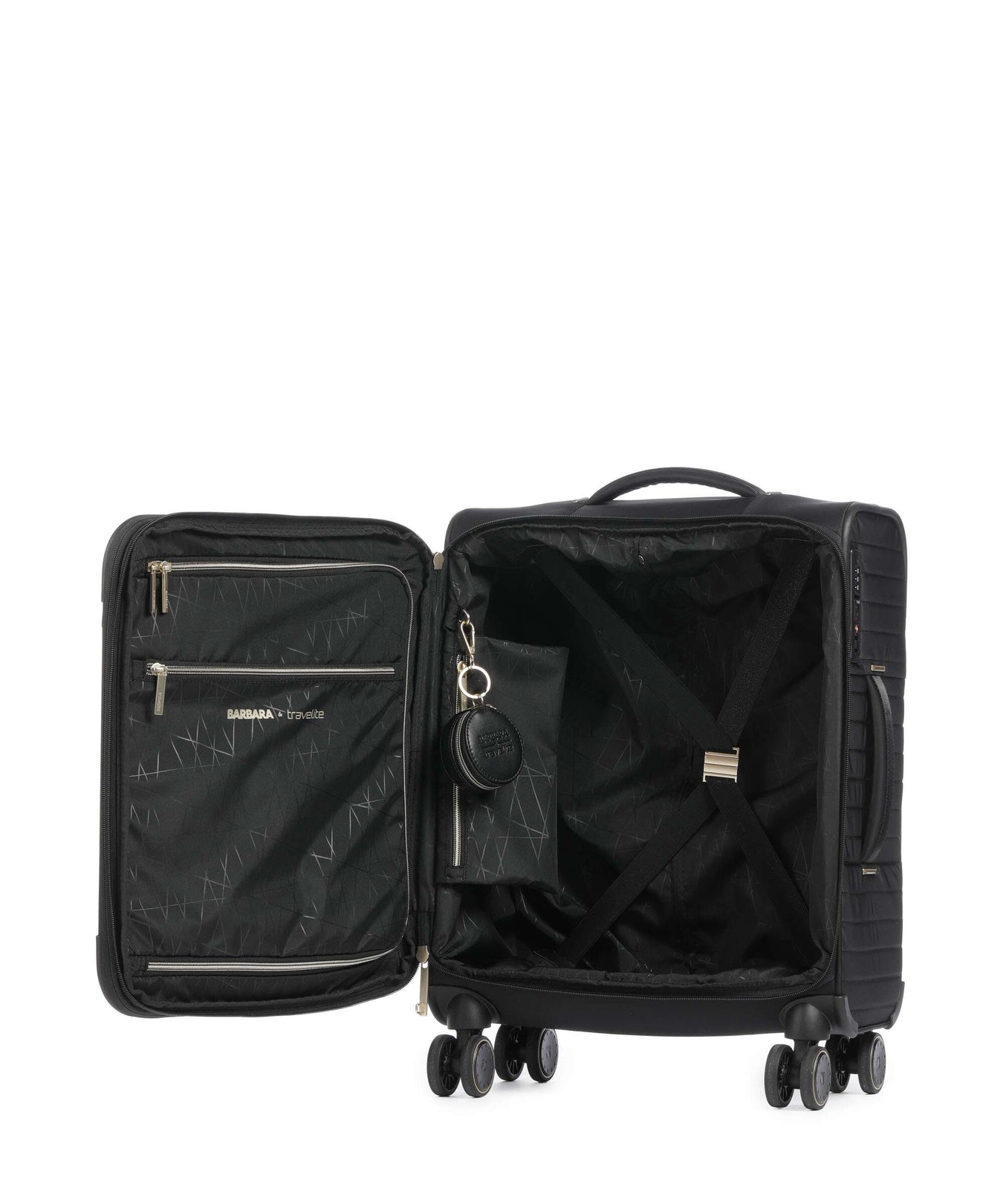 Travelite Barbara Stepp Spinner (4 wheels) schwarz