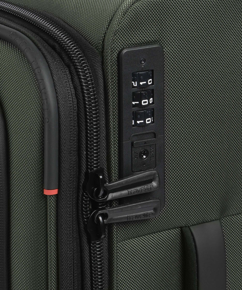 Travelite Crosslite Spinner (4 wheels) oliv