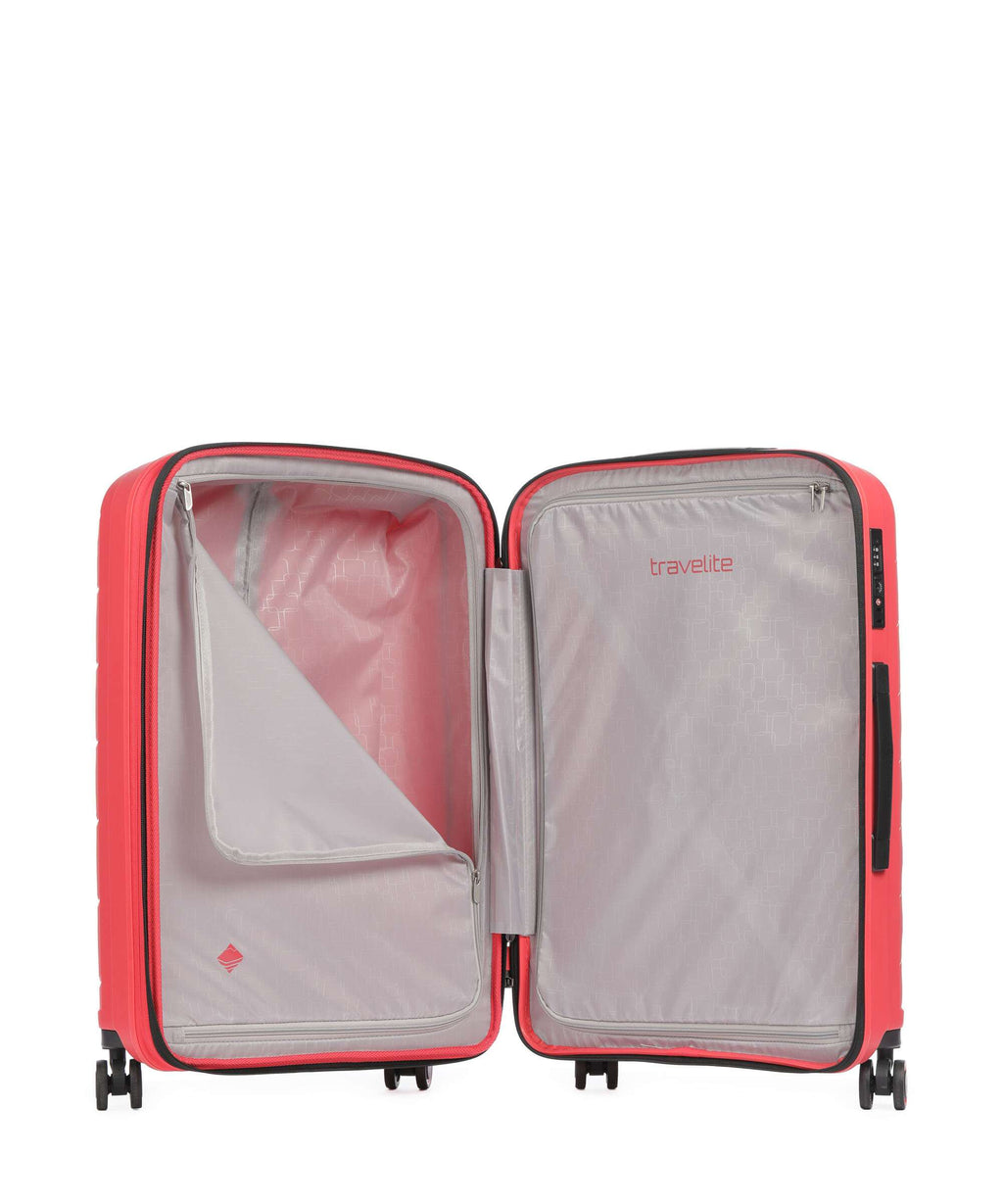 Travelite Burano Suitcase set (4 wheels) raspberry
