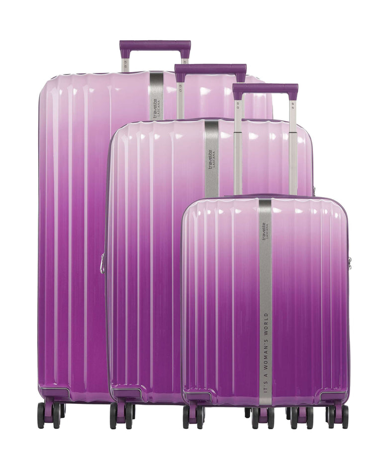 Travelite Lascana Edition Suitcase set (4 wheels) purple degrade