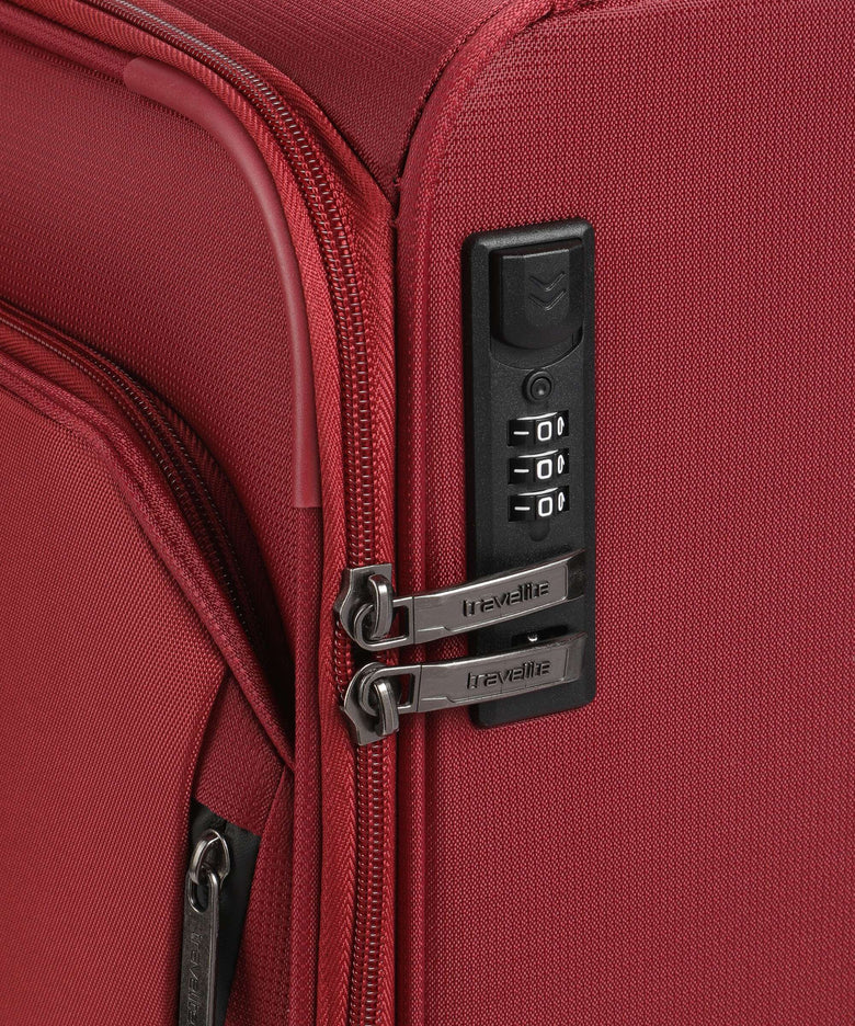 Travelite Cabin Max Spinner (4 wheels) rot
