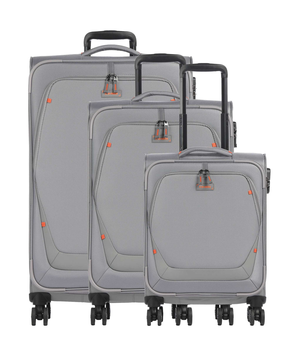 Travelite Umbria Suitcase set (4 wheels) smoky gray