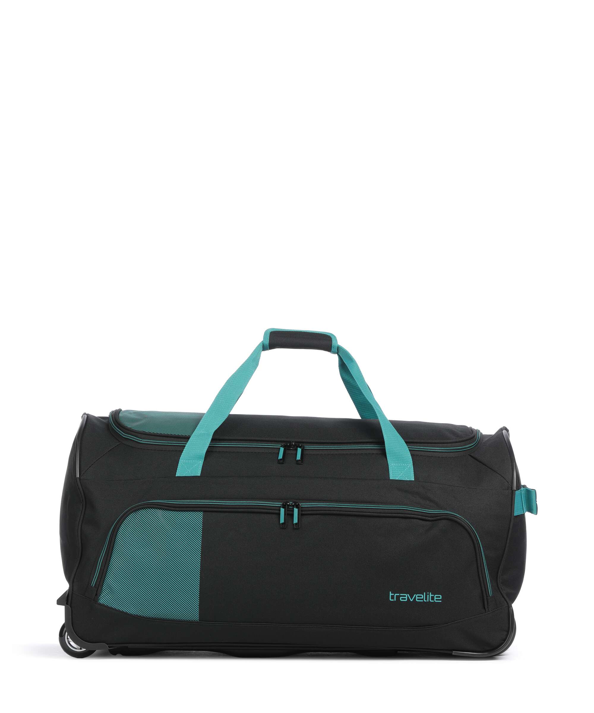 Travelite Basics Travel bag with wheels schwarz/petrol