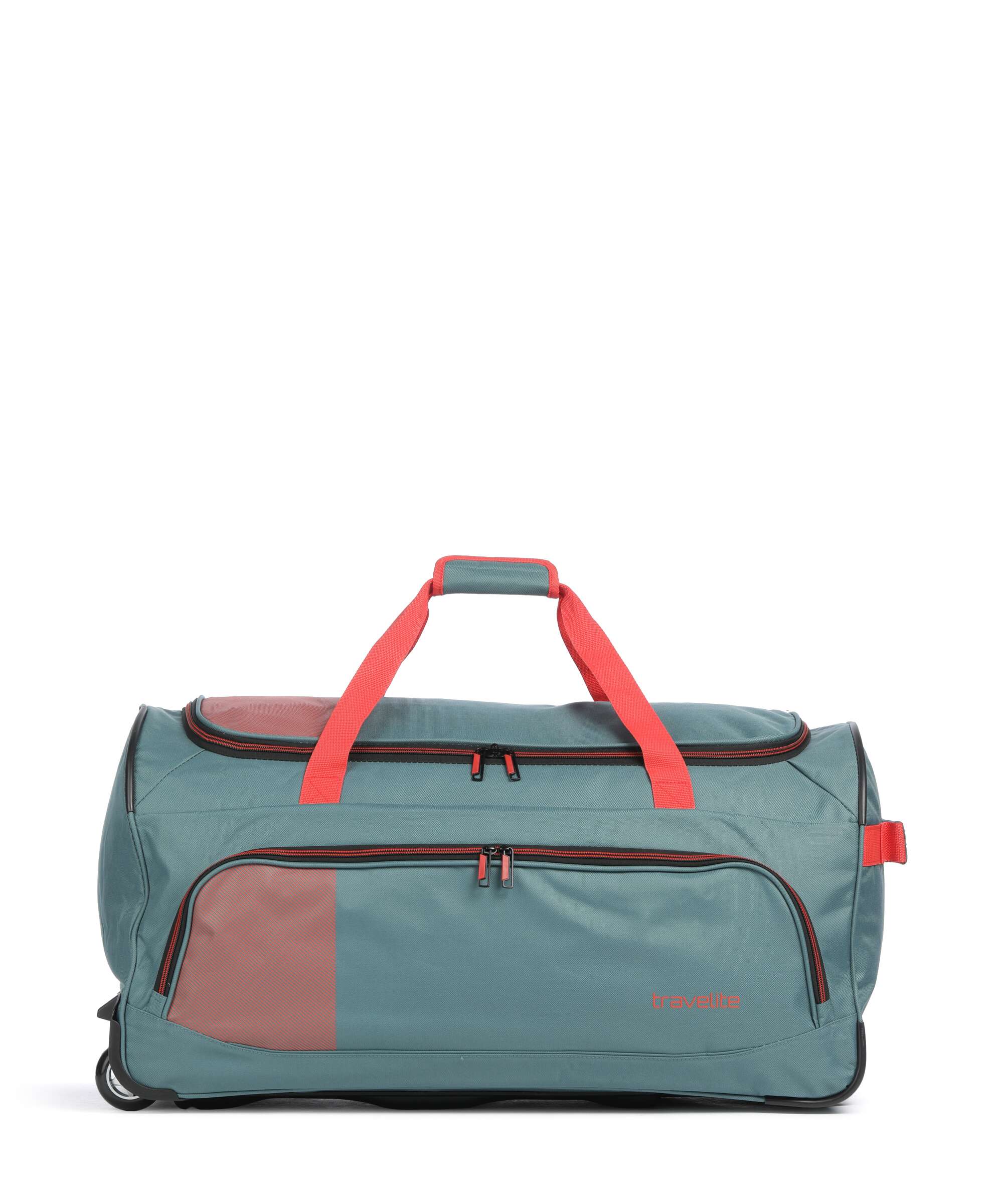 Travelite Basics Travel bag with wheels grün/orange