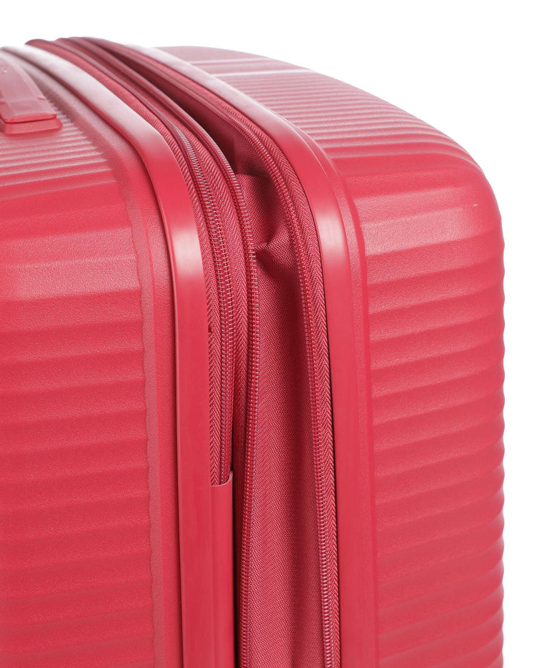 Travelite Air Stripe Suitcase set (4 wheels) red