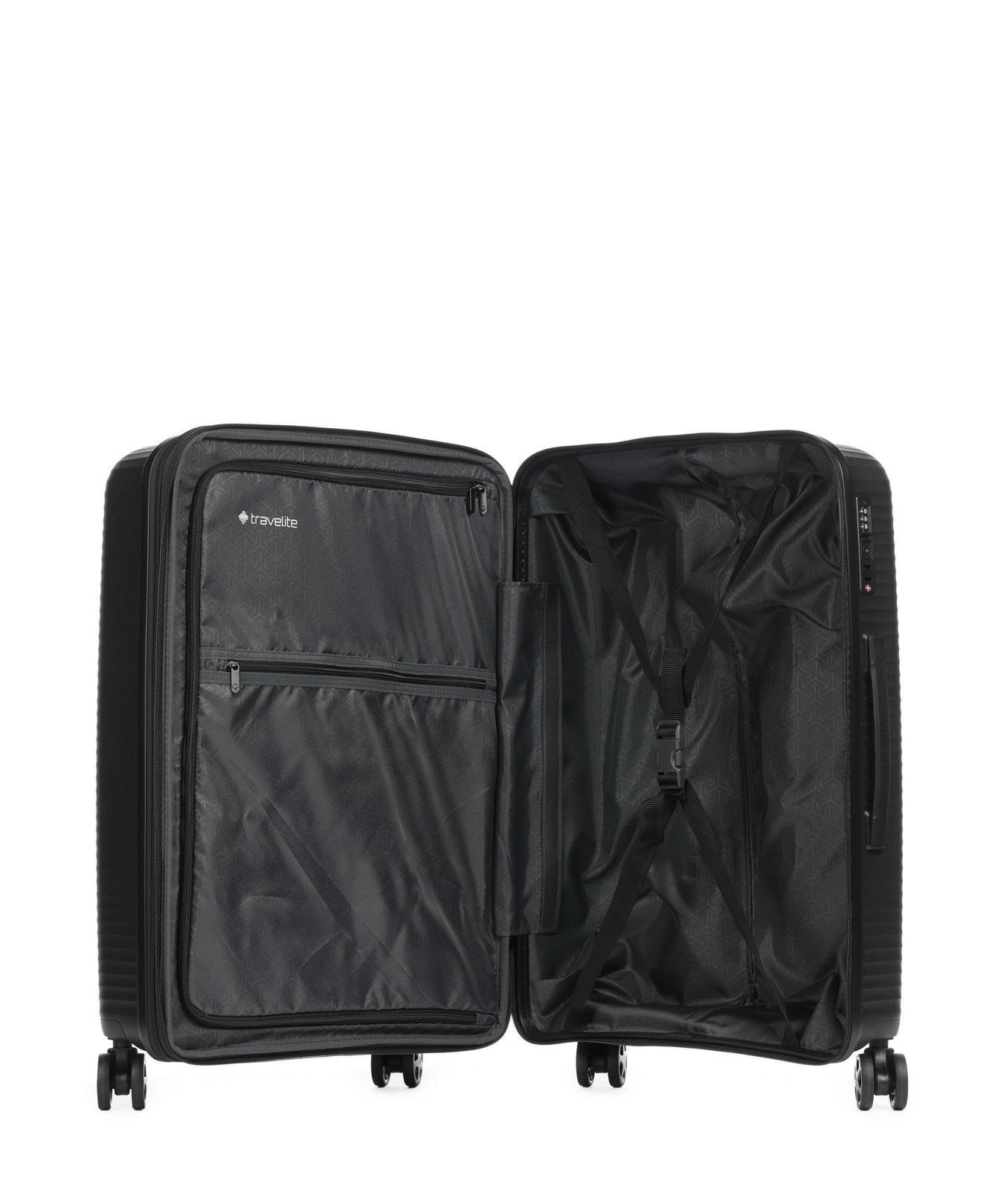 Travelite Air Stripe Spinner (4 wheels) black