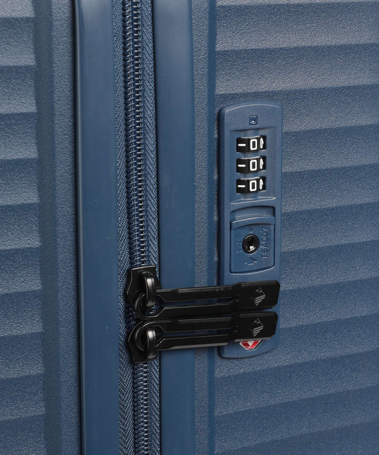 Travelite Air Stripe Suitcase set (4 wheels) navy