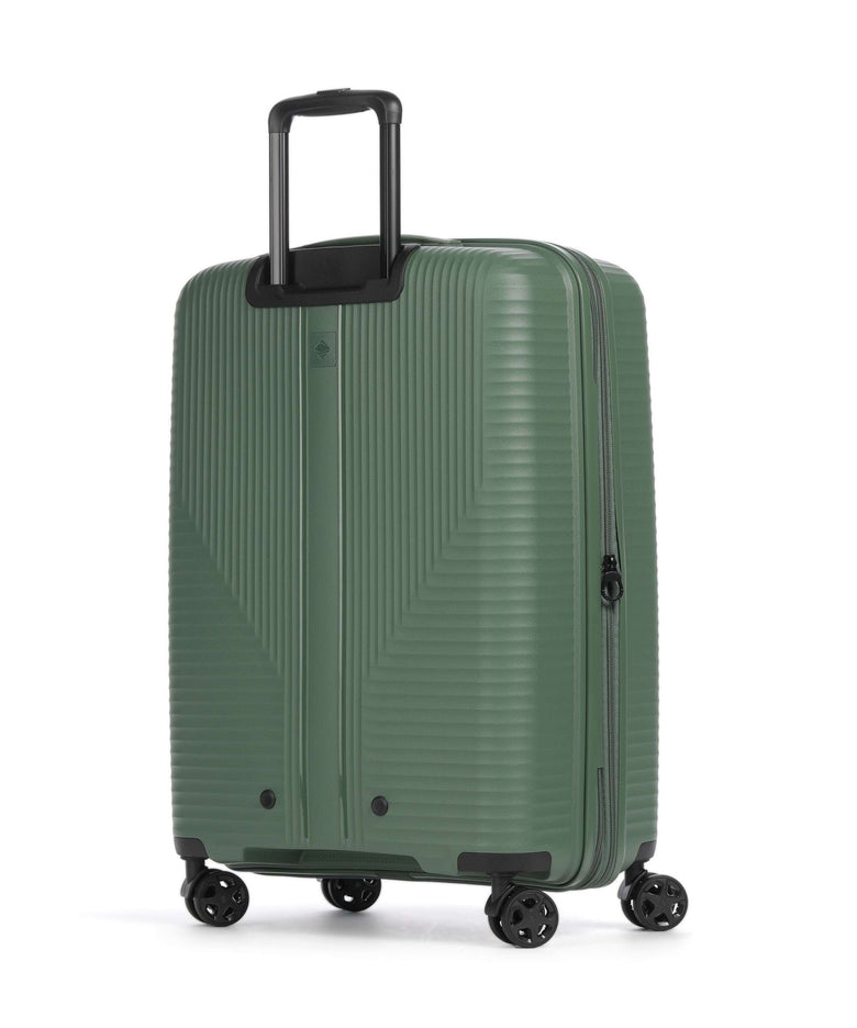 Travelite Air Stripe Slim Suitcase set (4 wheels) green