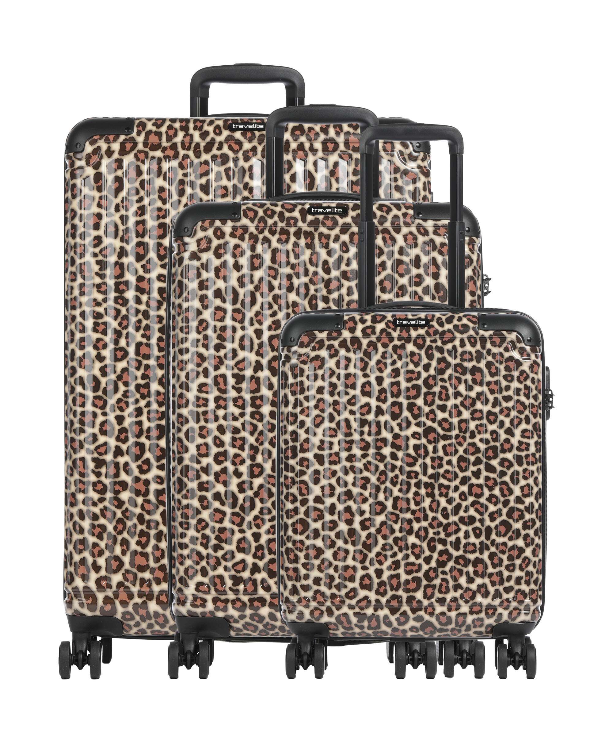 Travelite Cruise Suitcase set (4 wheels) leopard