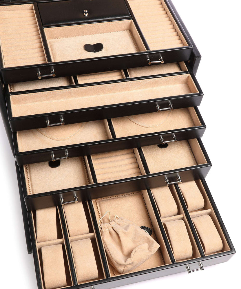 Windrose Ambiance 5 Etagen Jewelry box schwarz