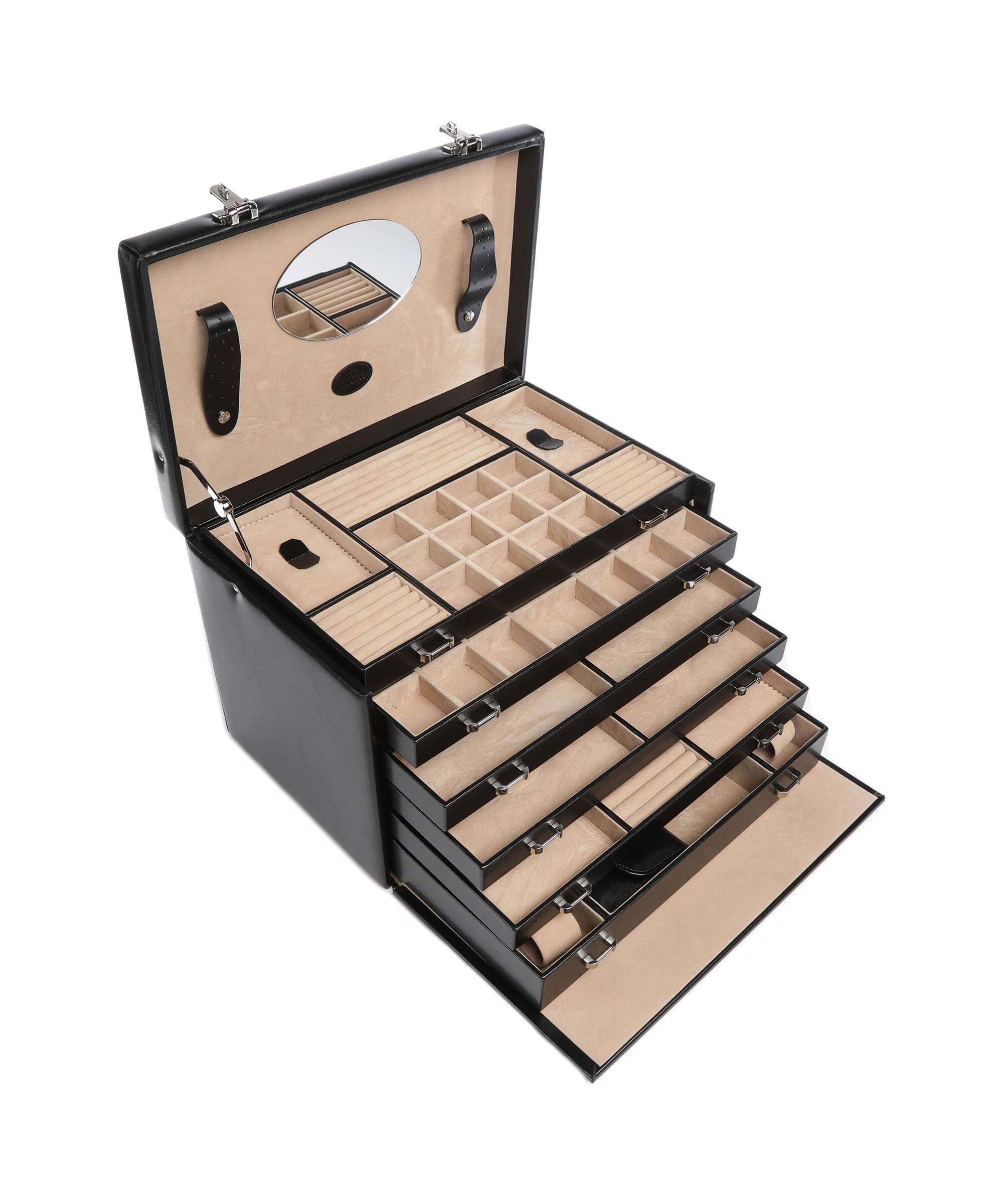 Windrose Merino Jewelry box schwarz