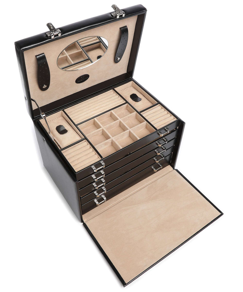 Windrose Merino Jewelry box schwarz