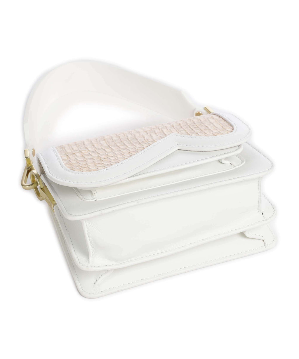 Bogner Bex Rafia Eartha Shoulder bag white