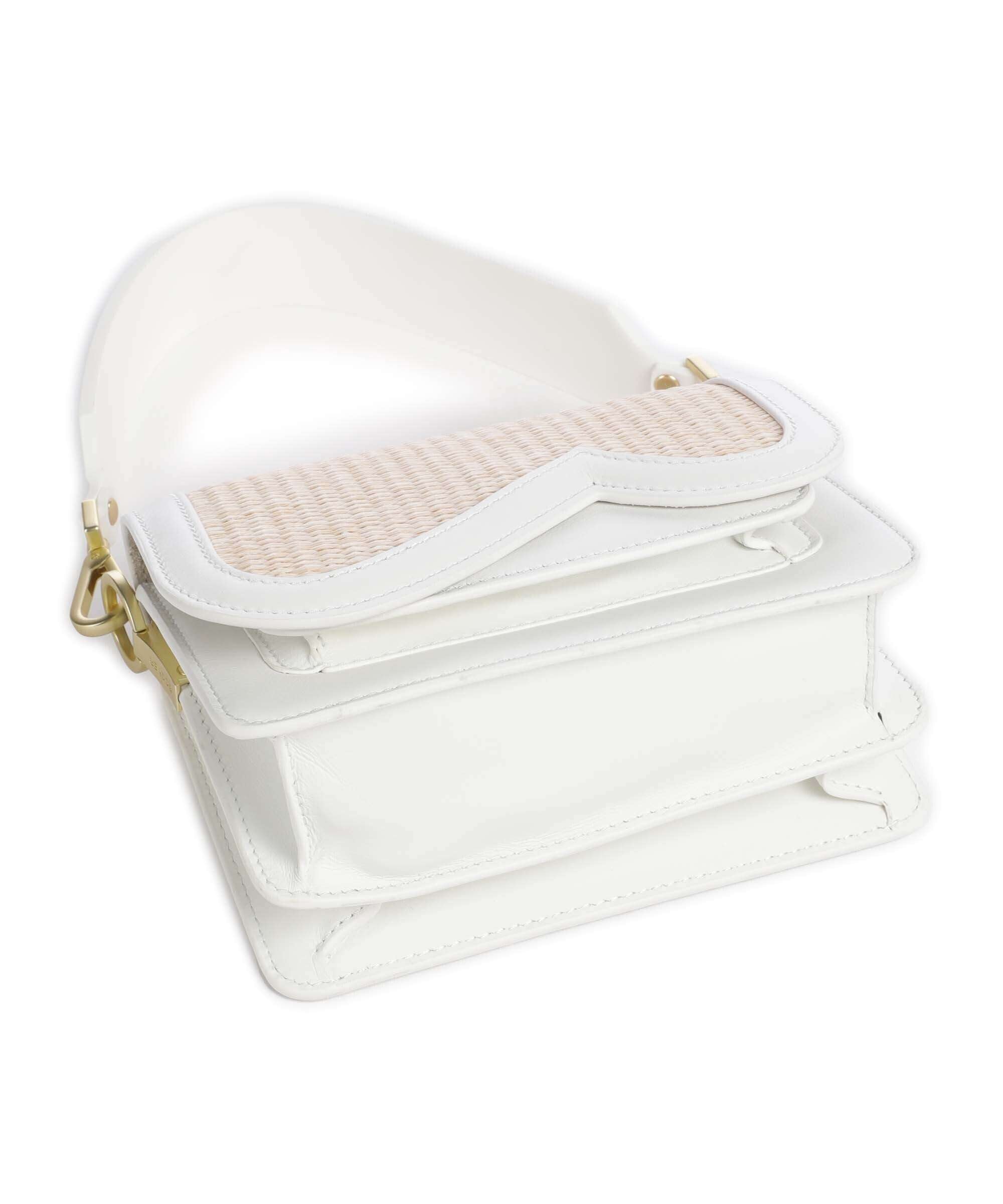 Bogner Bex Rafia Eartha Shoulder bag white