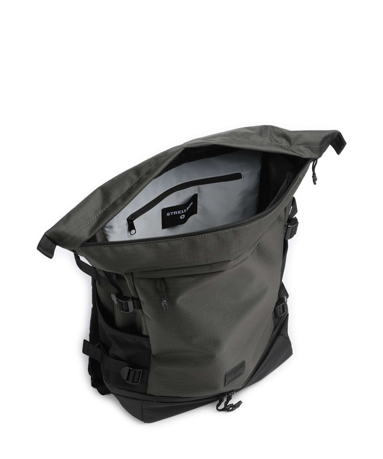 Strellson New Ham Sebastian Rolltop backpack dark olive