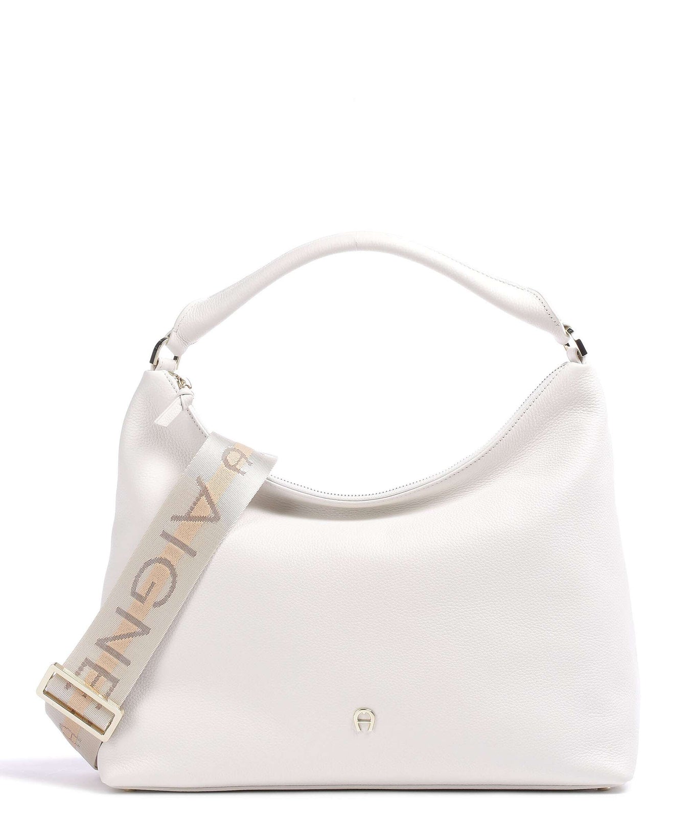 Aigner Zita M Hobo bag cotton white