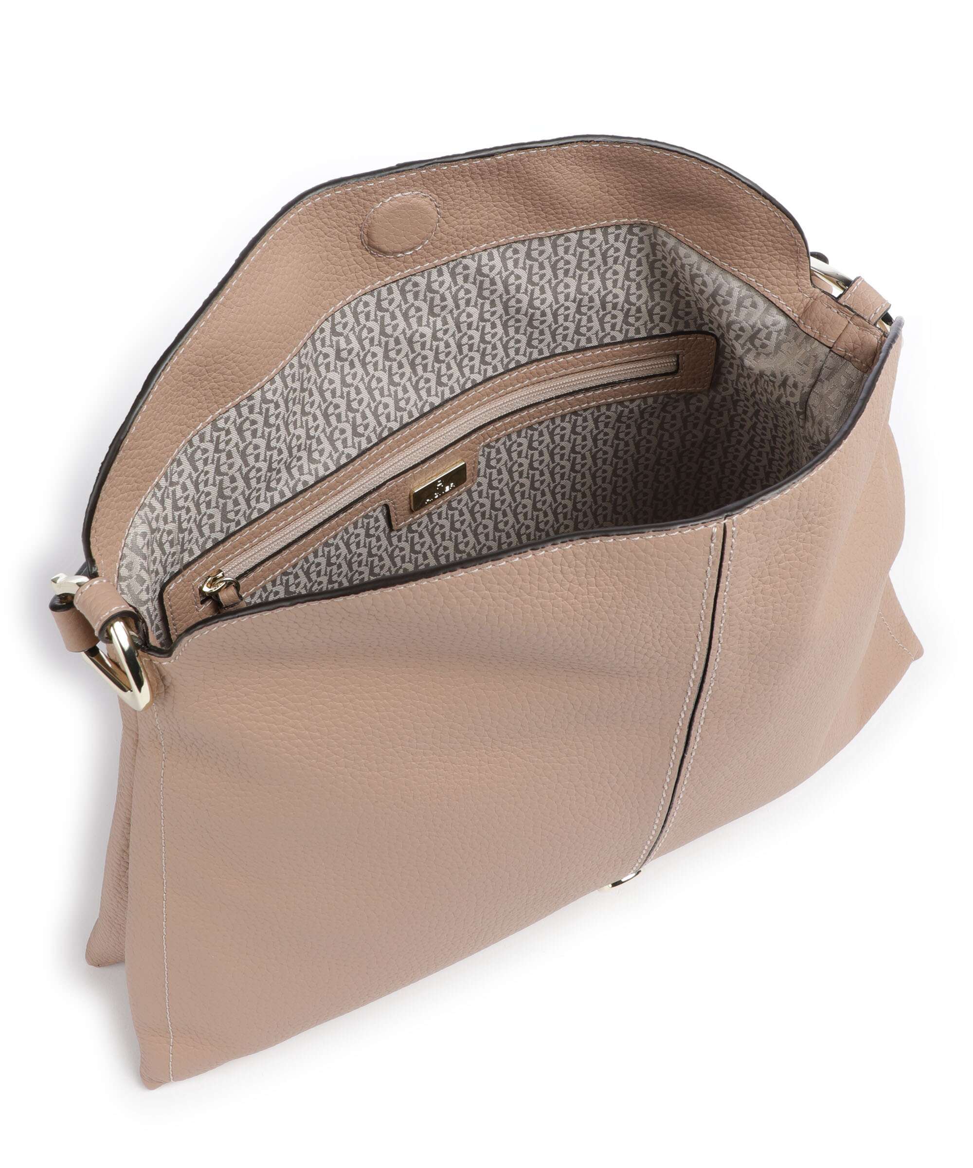 Aigner Savannah M Hobo bag warm taupe