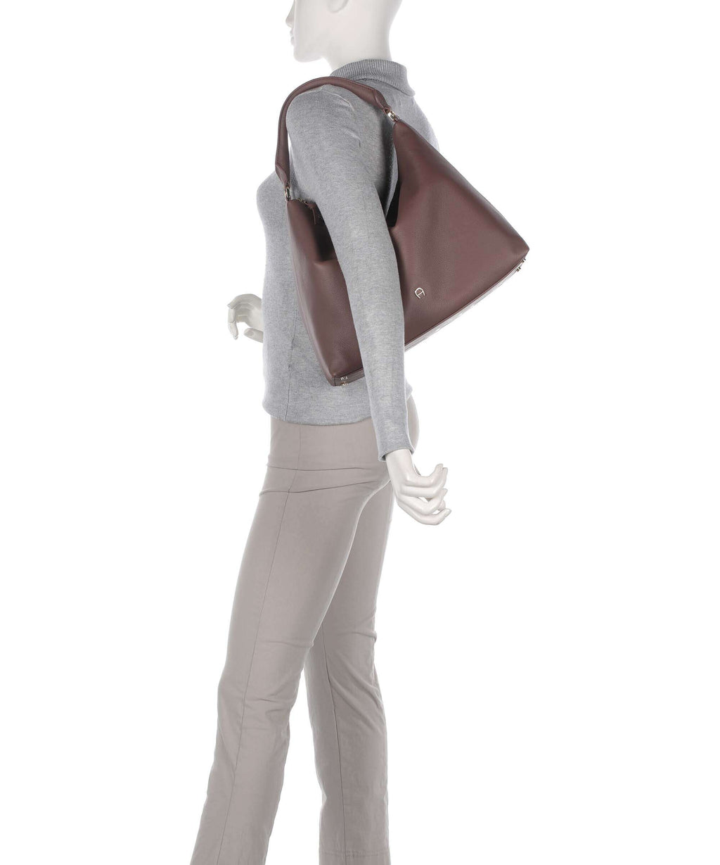 Aigner Zita M Hobo bag rosewood