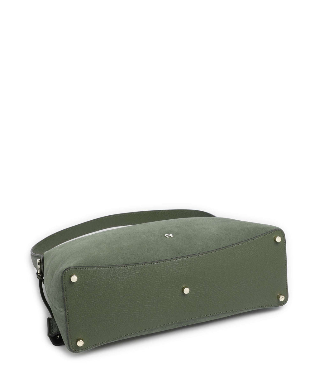 Aigner Delia M Hobo bag dark olive
