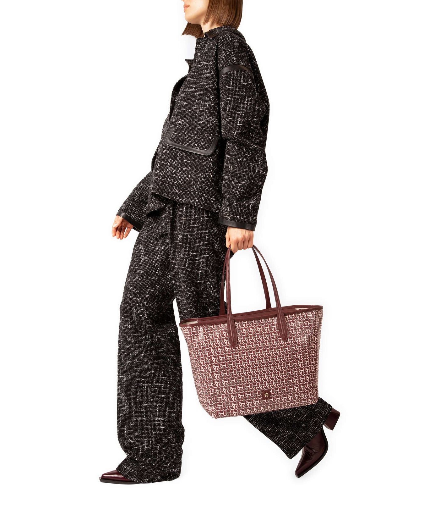 Aigner Portami M Tote bag port red