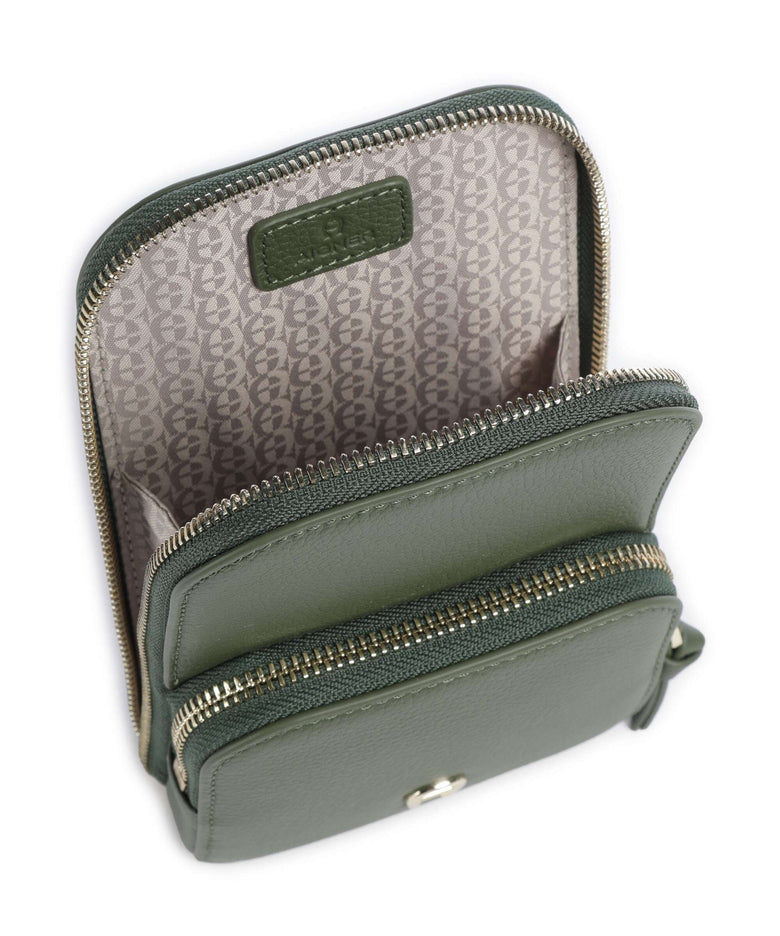Aigner Zita Phone bag dark olive